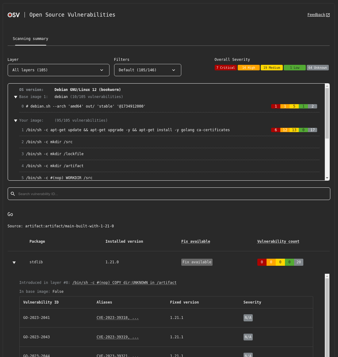 HTML Output Screenshot